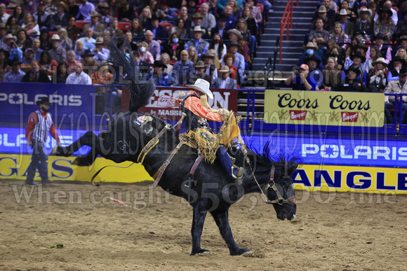 NFR RD Two (2498) Saddle Bronc , Brody Cress, Kitty Whistle, C5, Winner