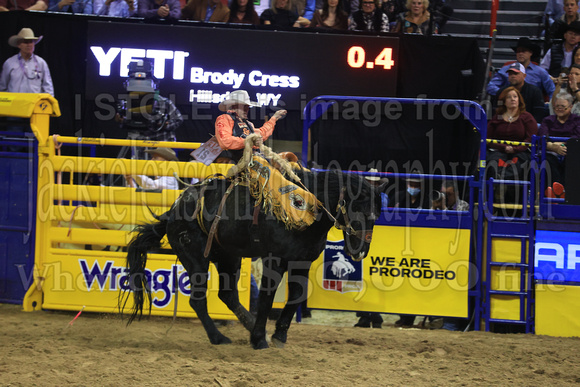 NFR RD Two (2507) Saddle Bronc , Brody Cress, Kitty Whistle, C5, Winner