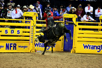NFR RD ONE (5852) Bull Riding , Ruger Piva, Rico Suave, JC Kitaif
