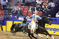 NFR RD ONE (1514) Bareback, Jess Pope, Victory Lap