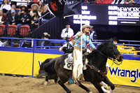 NFR RD ONE (1517) Bareback, Jess Pope, Victory Lap