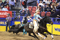 NFR RD ONE (1513) Bareback, Jess Pope, Victory Lap