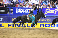 NFR RD ONE (1507) Bareback, Jess Pope, Victory Lap