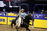 NFR RD ONE (1518) Bareback, Jess Pope, Victory Lap