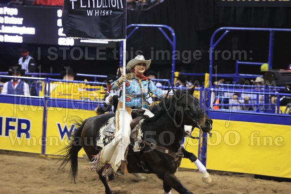 NFR RD ONE (1518) Bareback, Jess Pope, Victory Lap