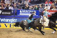 NFR RD ONE (1509) Bareback, Jess Pope, Victory Lap