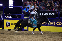 NFR RD ONE (1503) Bareback, Jess Pope, Victory Lap