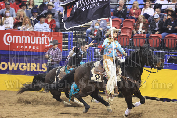 NFR RD ONE (1512) Bareback, Jess Pope, Victory Lap