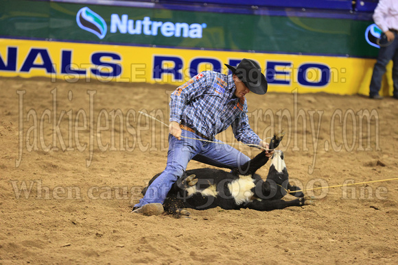 NFR RD ONE (4017) Tie Down Roping, Caleb Smidt