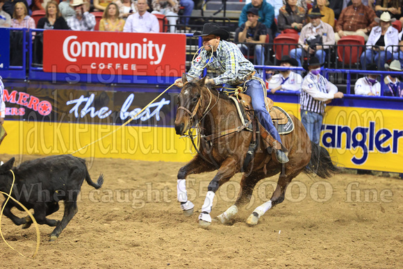 NFR RD Four (2531) Tie Down Roping, Caleb Smidt