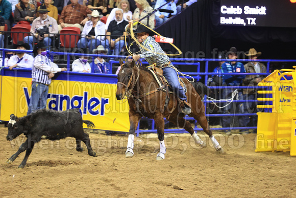 NFR RD Four (2533) Tie Down Roping, Caleb Smidt