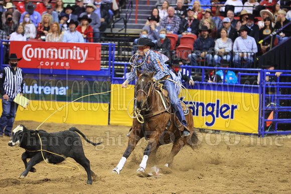 NFR RD ONE (4006) Tie Down Roping, Caleb Smidt