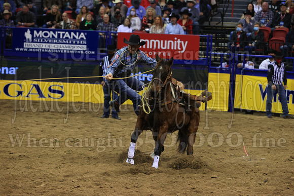 NFR RD ONE (4014) Tie Down Roping, Caleb Smidt