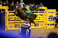 NFR RD ONE (5689) Bull Riding , Braden Richardson, Tiger Terror, Summit