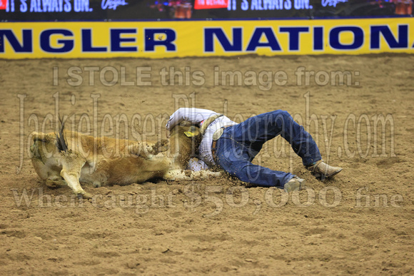 NFR RD Two (1172) Steer Wrestling , Riley Duvall