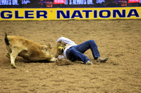 NFR RD Two (1173) Steer Wrestling , Riley Duvall
