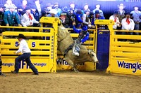 NFR RD Three (4545) Bull Riding , Stetson Wright, Silver Bullet, Big Rafter