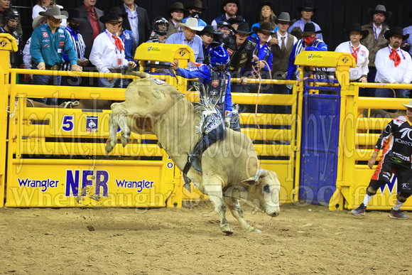 NFR RD Three (4533) Bull Riding , Stetson Wright, Silver Bullet, Big Rafter