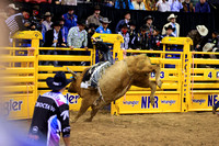 NFR RD ONE (6682) Bull Riding , Sage Kimzey, Grand Slam, Brookman