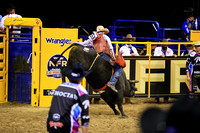 NFR RD ONE (5491) Bull Riding , Roscoe Jarboe, Black Kat, Rosser