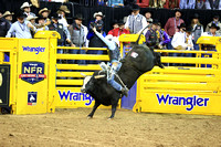 Round 4 Bull Riding (2922)  Creek Young, Wicked Sensation, Rafter H