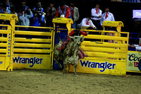 NFR RD Two (4517) Bull Riding , Dustin Boquet, Tucker, Three Hills