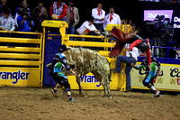 NFR RD Two (4507) Bull Riding , Dustin Boquet, Tucker, Three Hills
