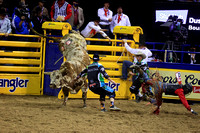 NFR RD Two (4504) Bull Riding , Dustin Boquet, Tucker, Three Hills