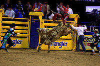 NFR RD Two (4511) Bull Riding , Dustin Boquet, Tucker, Three Hills