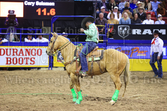 NFR RD Eight (3230) Tie Down Roping, Cory Solomon