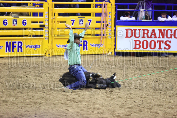 NFR RD Eight (3242) Tie Down Roping, Cory Solomon