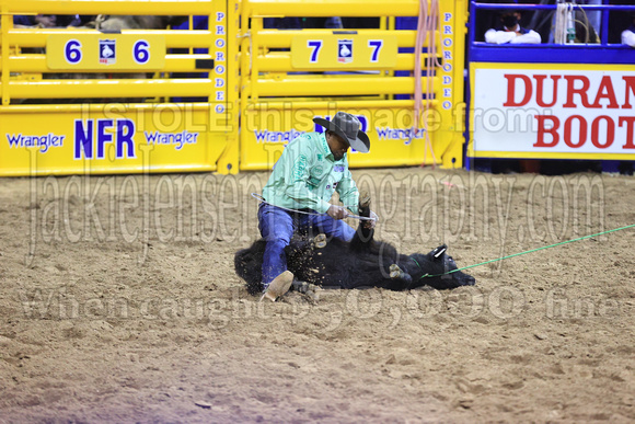 NFR RD Eight (3252) Tie Down Roping, Cory Solomon