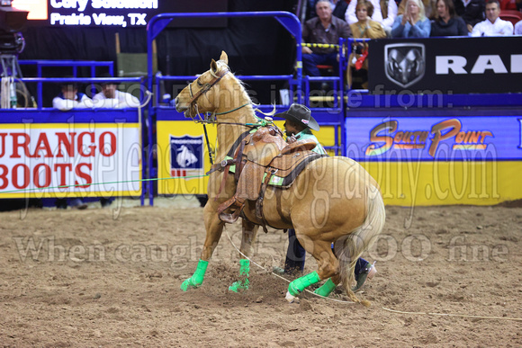 NFR RD Eight (3253) Tie Down Roping, Cory Solomon