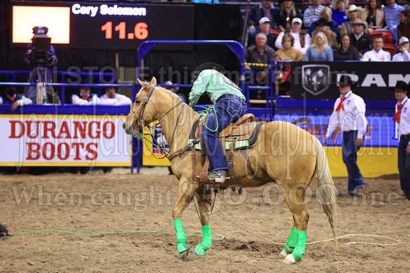 NFR RD Eight (3227) Tie Down Roping, Cory Solomon