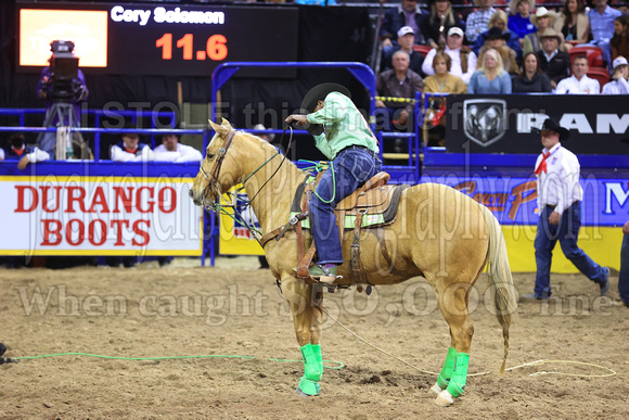 NFR RD Eight (3229) Tie Down Roping, Cory Solomon