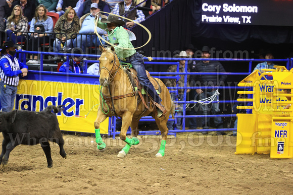 NFR RD Eight (3274) Tie Down Roping, Cory Solomon
