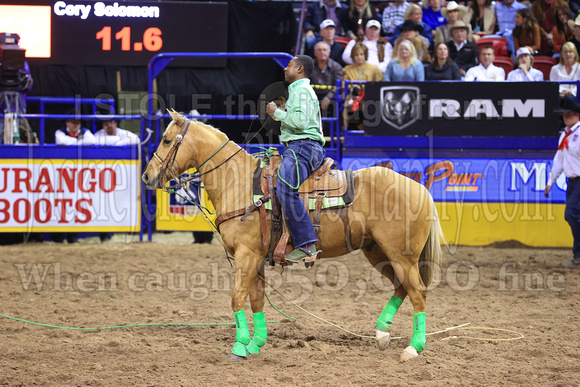 NFR RD Eight (3232) Tie Down Roping, Cory Solomon
