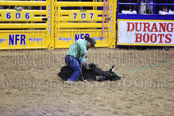 NFR RD Eight (3244) Tie Down Roping, Cory Solomon