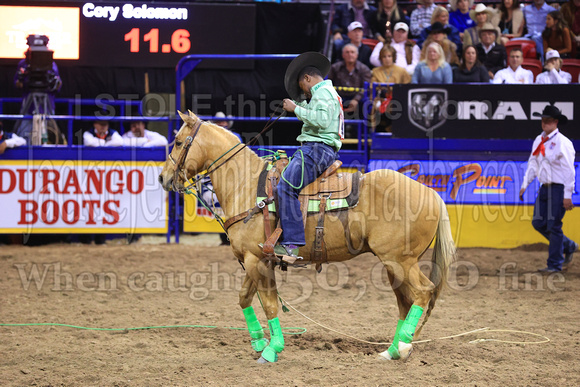 NFR RD Eight (3231) Tie Down Roping, Cory Solomon