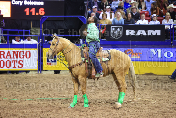 NFR RD Eight (3234) Tie Down Roping, Cory Solomon