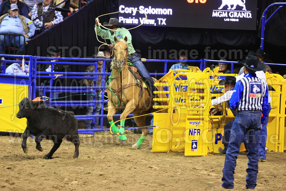 NFR RD Eight (3276) Tie Down Roping, Cory Solomon