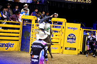 NFR RD ONE (5589) Bull Riding , Boudreaux Campbell, Space Unicorn, 4L and Diamond S