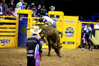 NFR RD ONE (5591) Bull Riding , Boudreaux Campbell, Space Unicorn, 4L and Diamond S