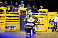 NFR RD ONE (5586) Bull Riding , Boudreaux Campbell, Space Unicorn, 4L and Diamond S