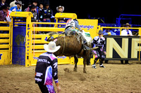 NFR RD ONE (5599) Bull Riding , Boudreaux Campbell, Space Unicorn, 4L and Diamond S