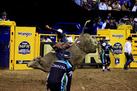 NFR RD Two (4084) Bull Riding , Shane Proctor, Big Poisen, Cowtown