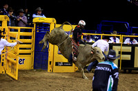 NFR RD Two (4088) Bull Riding , Shane Proctor, Big Poisen, Cowtown