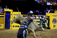 NFR RD Two (4081) Bull Riding , Shane Proctor, Big Poisen, Cowtown