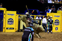 NFR RD Two (4085) Bull Riding , Shane Proctor, Big Poisen, Cowtown