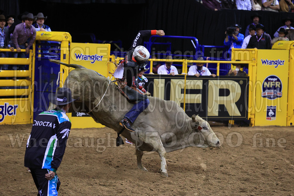 NFR RD Two (4073) Bull Riding , Shane Proctor, Big Poisen, Cowtown